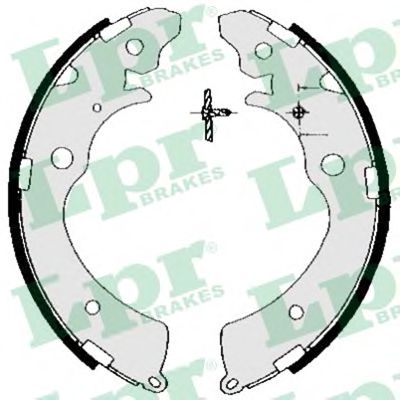 Тормозные колодки барабанные LPR 05690