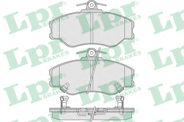 Тормозные колодки LPR 05P1009