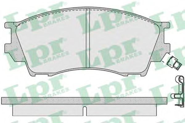 Тормозные колодки LPR 05P1019