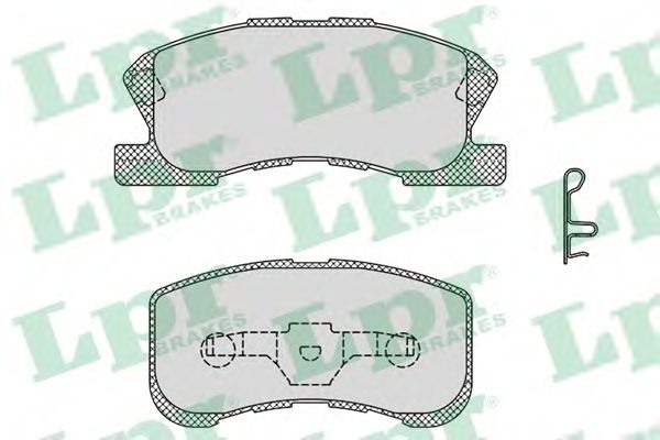 Тормозные колодки LPR 05P1042