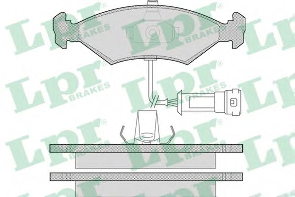 Тормозные колодки LPR 05P1087