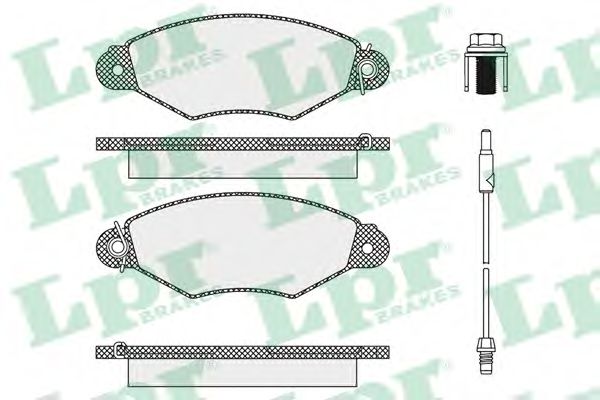 Тормозные колодки LPR 05P1106
