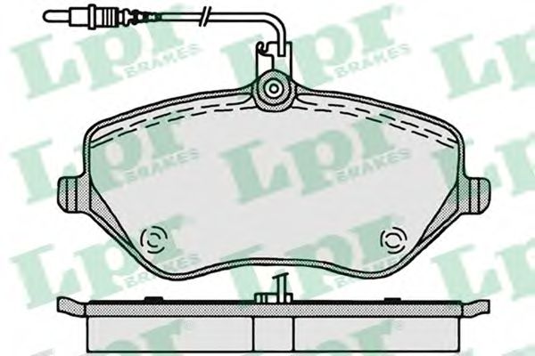 Тормозные колодки LPR 05P1202