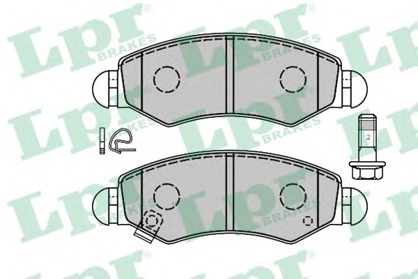 Тормозные колодки LPR 05P1280