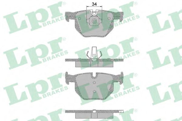 Тормозные колодки LPR 05P1472
