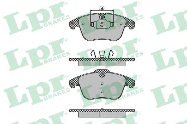 Тормозные колодки LPR 05P1486