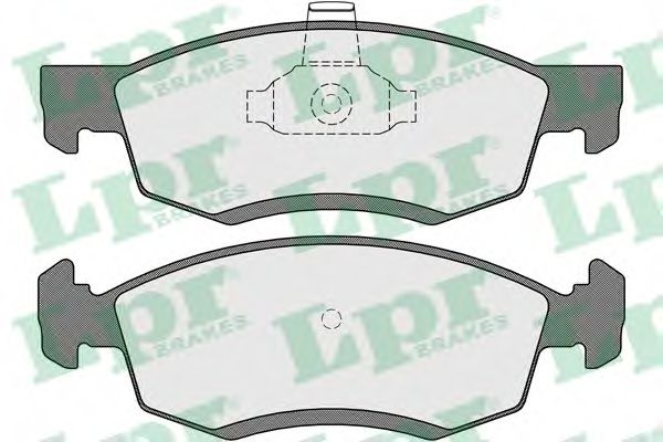 Тормозные колодки LPR 05P1654