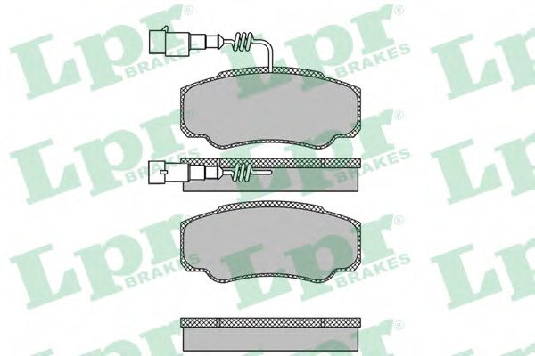 Тормозные колодки LPR 05P1662