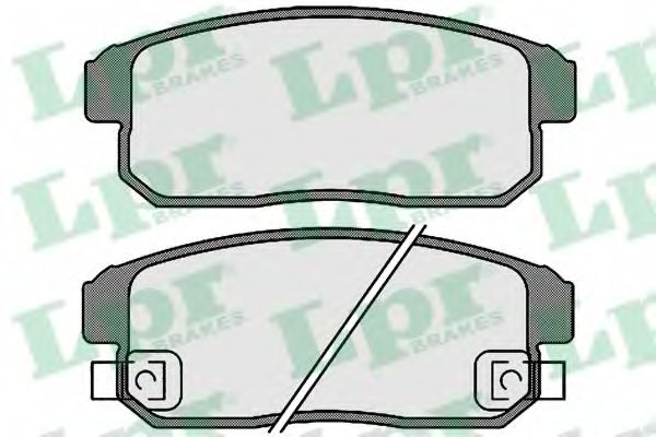 Тормозные колодки LPR 05P1727