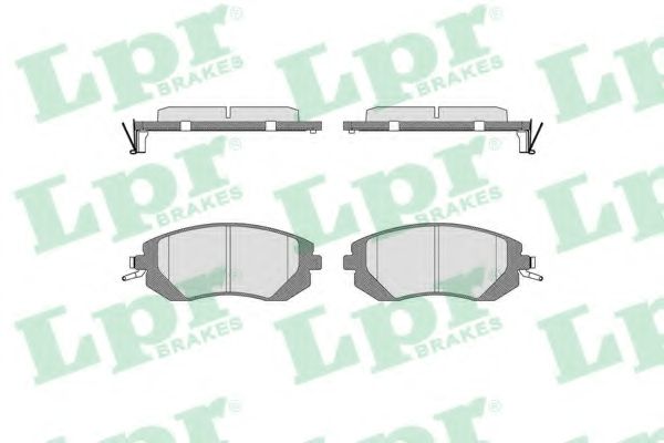 Тормозные колодки LPR 05P1729