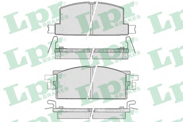 Тормозные колодки LPR 05P287