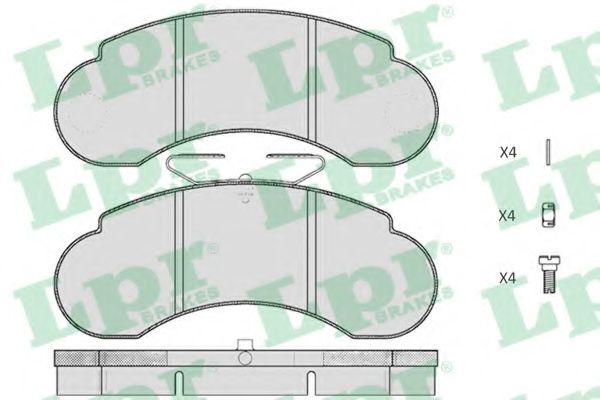 Тормозные колодки LPR 05P415