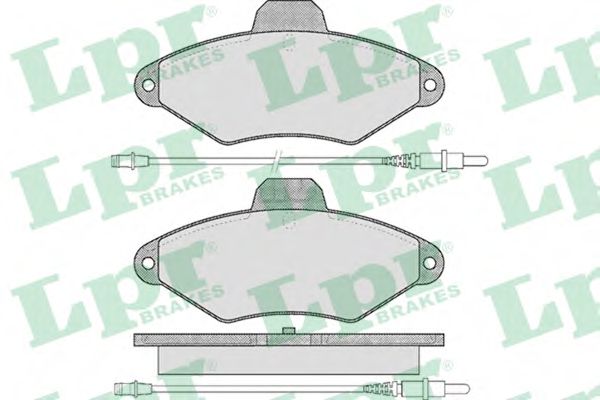 Тормозные колодки LPR 05P487