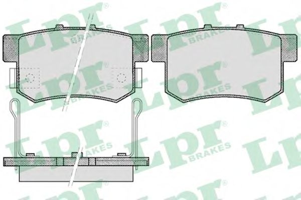Тормозные колодки LPR 05P508