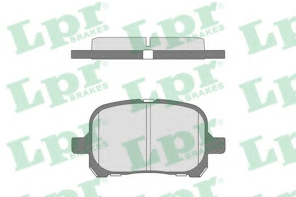 Тормозные колодки LPR 05P712