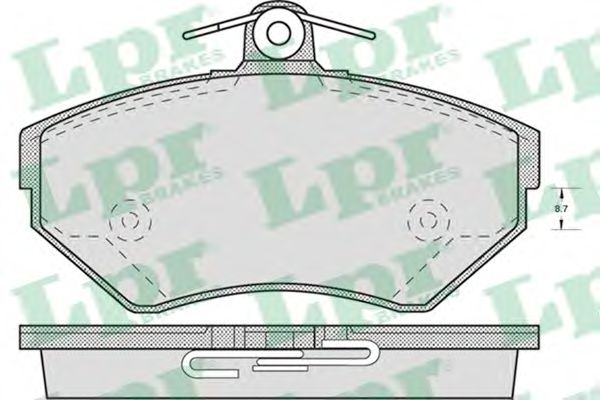 Тормозные колодки LPR 05P718