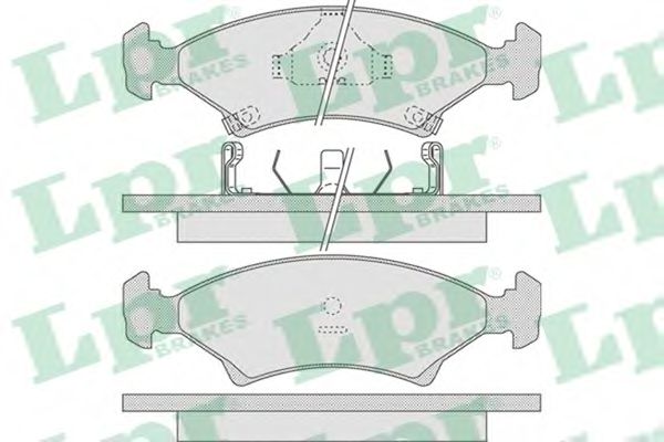 Тормозные колодки LPR 05P737