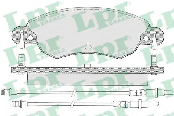 Тормозные колодки LPR 05P792