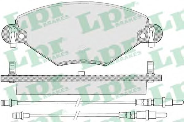Тормозные колодки LPR 05P793