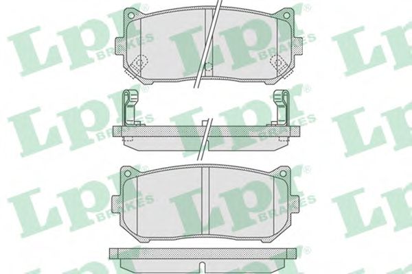 Тормозные колодки LPR 05P808