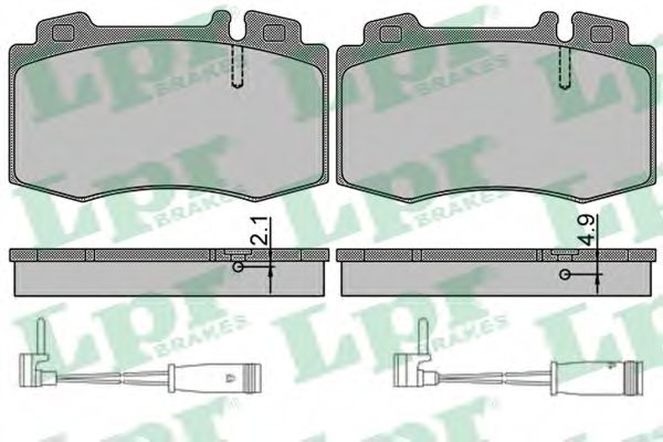 Тормозные колодки LPR 05P849A