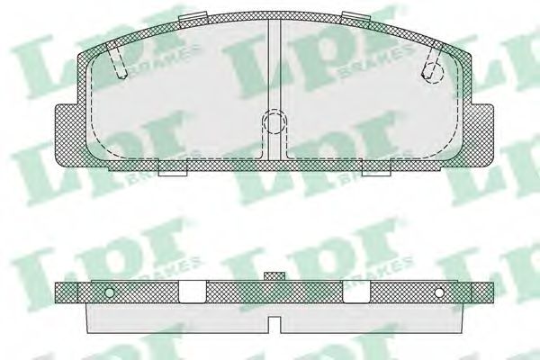 Тормозные колодки LPR 05P876