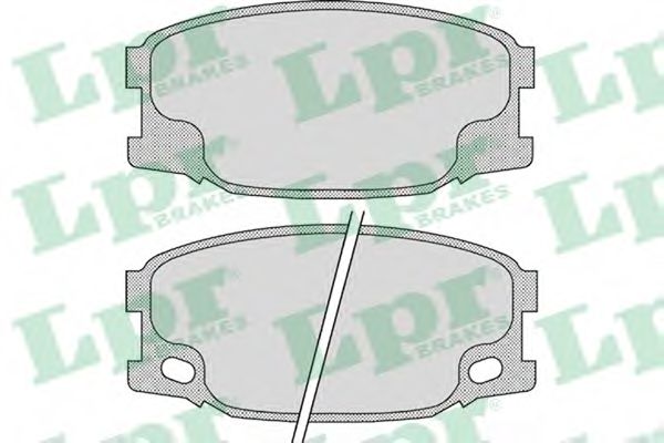 Тормозные колодки LPR 05P893