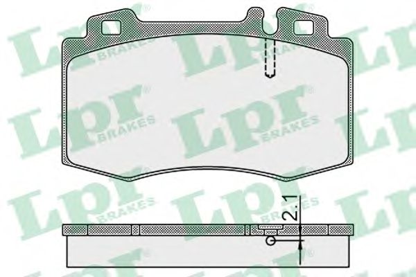 Тормозные колодки LPR 05P899