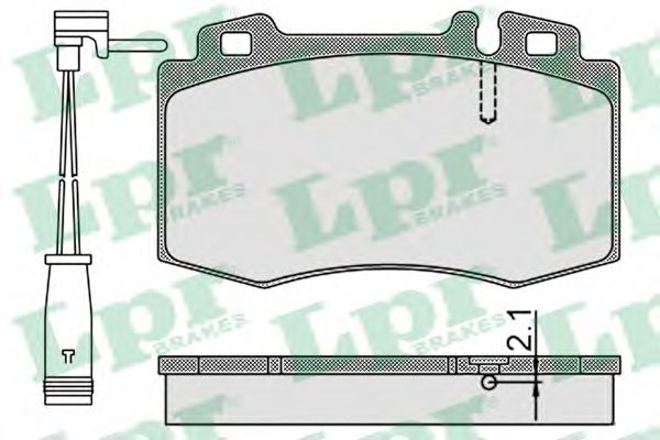 Тормозные колодки LPR 05P899A