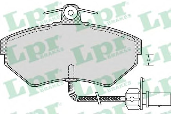 Тормозные колодки LPR 05P979