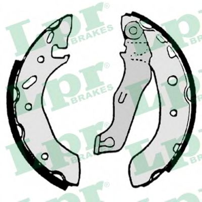 Тормозные колодки барабанные LPR 07175