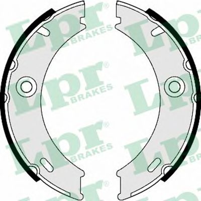 Тормозные колодки барабанные LPR 07970