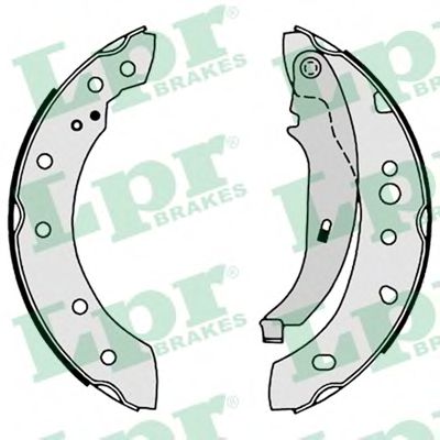 Тормозные колодки барабанные LPR 08680