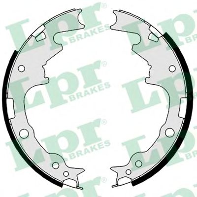 Тормозные колодки барабанные LPR 08790