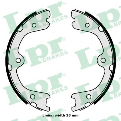 Тормозные колодки барабанные LPR 09880