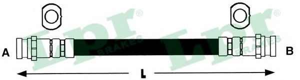 Тормозной шланг LPR 6T48124