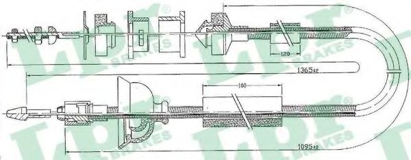 Трос сцепления LPR C0170C