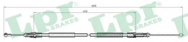 Трос ручного тормоза LPR C1075B