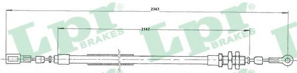 Трос ручного тормоза LPR C1624B