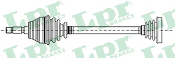 Полуось в сборе lpr DS13018