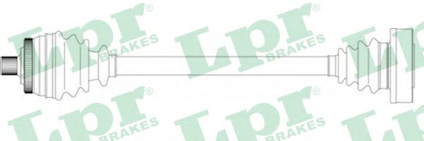 Полуось в сборе LPR DS14048