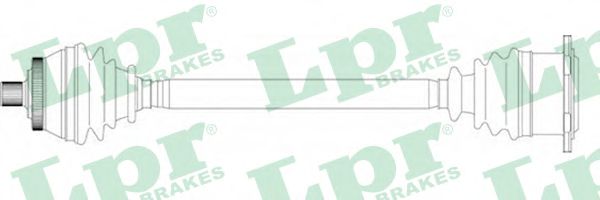 Полуось в сборе LPR DS14250