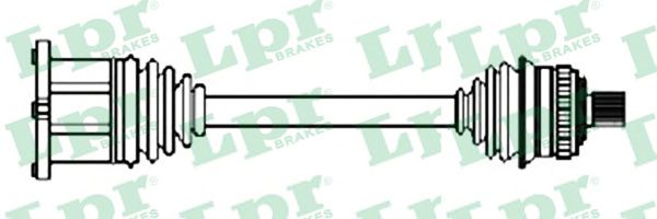 Полуось в сборе LPR DS14263