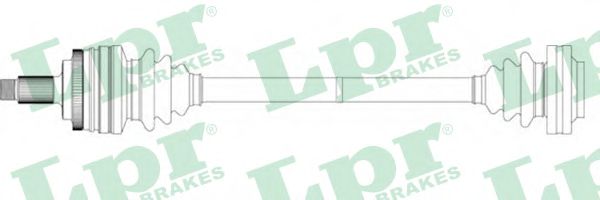 Полуось в сборе LPR DS15016