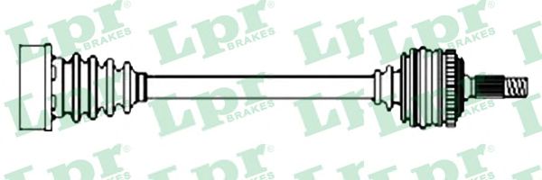 Полуось в сборе LPR DS15038