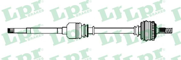 Полуось в сборе LPR DS15040