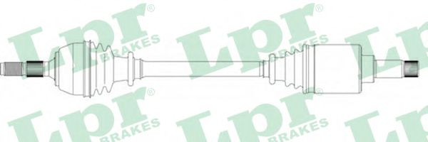 Полуось в сборе LPR DS16037