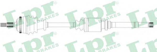 Полуось в сборе LPR DS16182