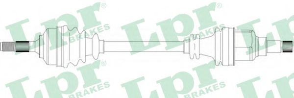 Полуось в сборе LPR DS16191