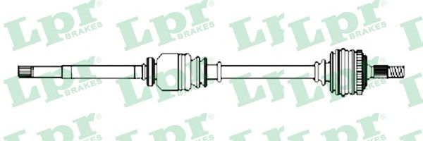Полуось в сборе LPR DS16205